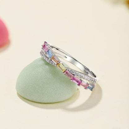 [Perla Lux]Energetic Elegant Radiant Cut Party Ring