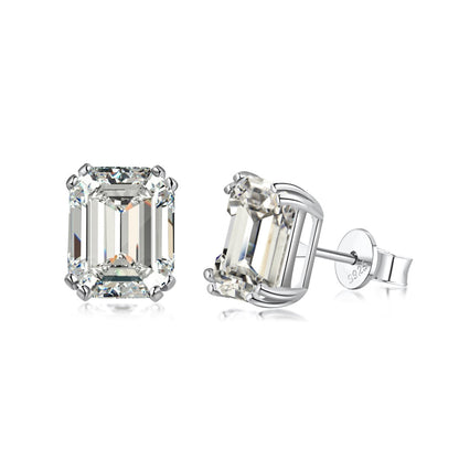 [Perla Lux]Dazzling Square Shape Earrings