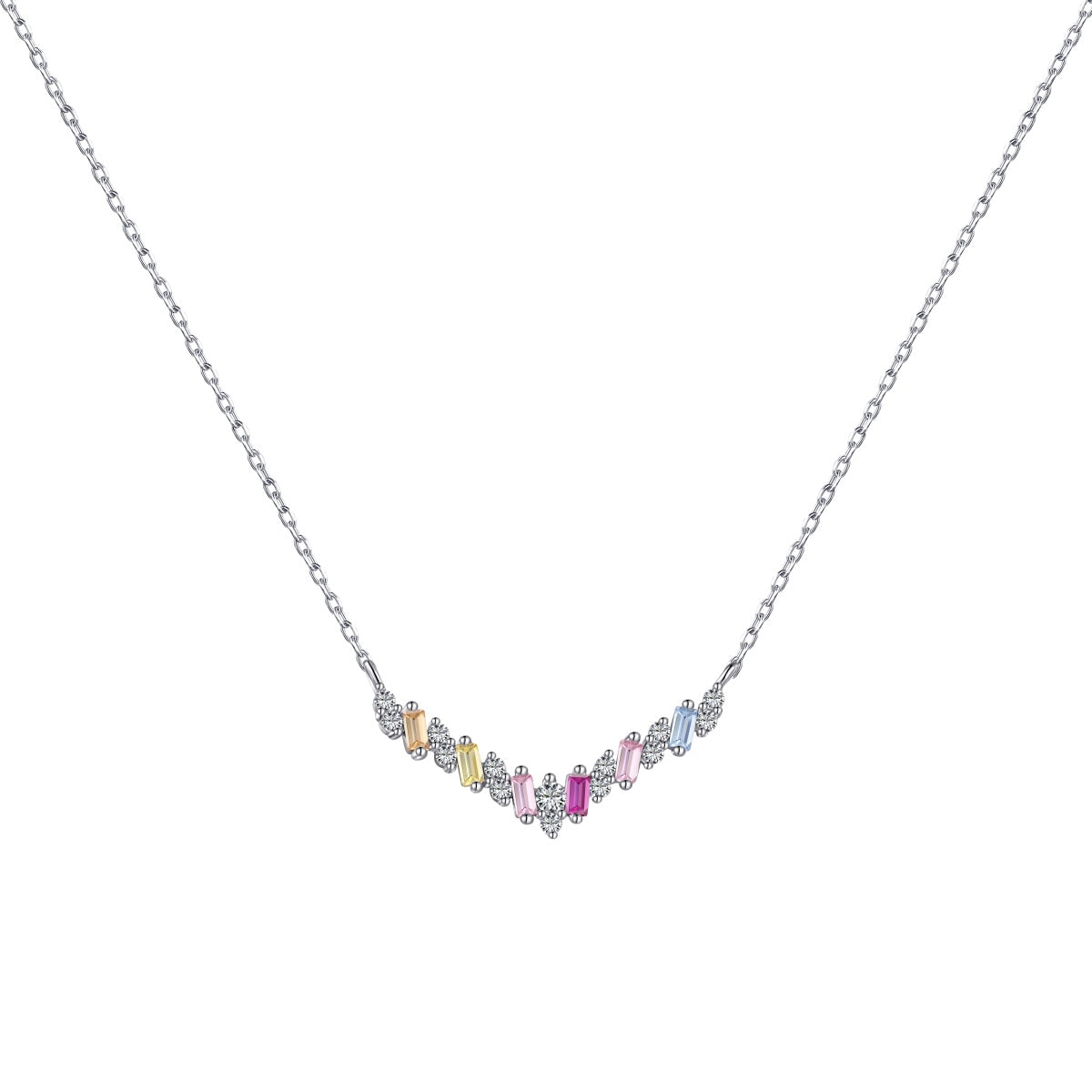 [Perla Lux]Dazzling Rainbow Necklace