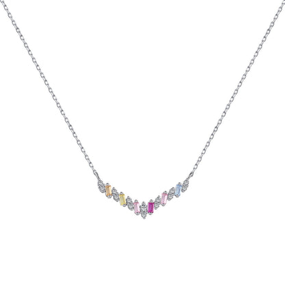 [Perla Lux]Dazzling Rainbow Necklace