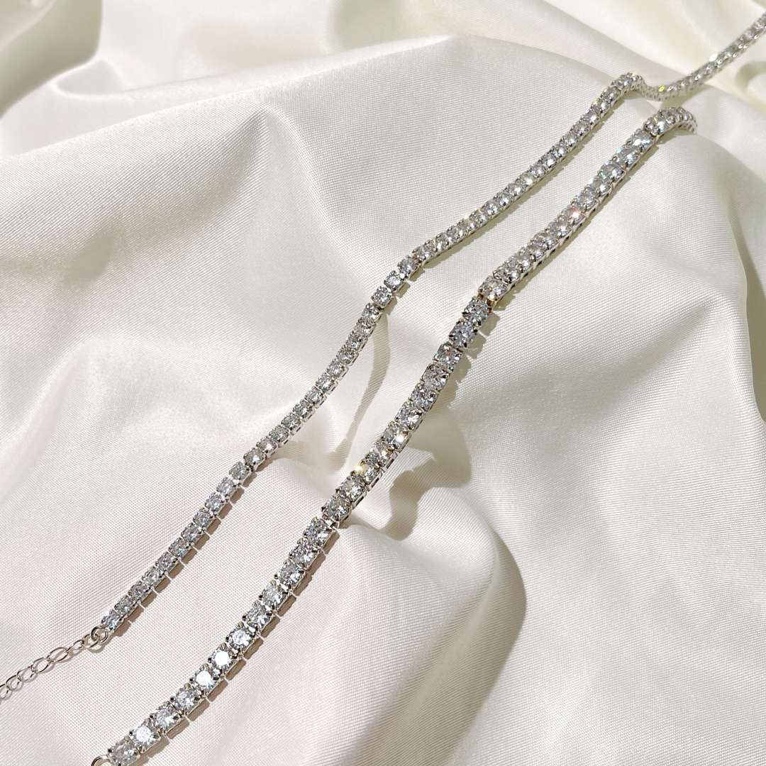 [Perla Lux]Elegant Tennis Chain Necklace