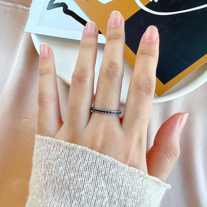 [Perla Lux]Delicate Sparkling Round Cut Daily Ring