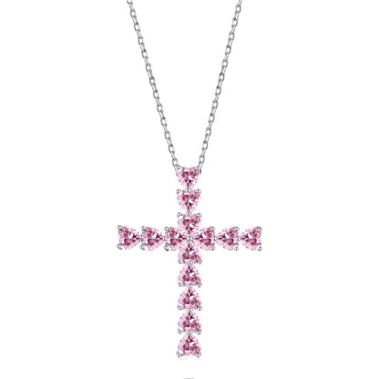 [Perla Lux]Radiant Cross Shape Necklace