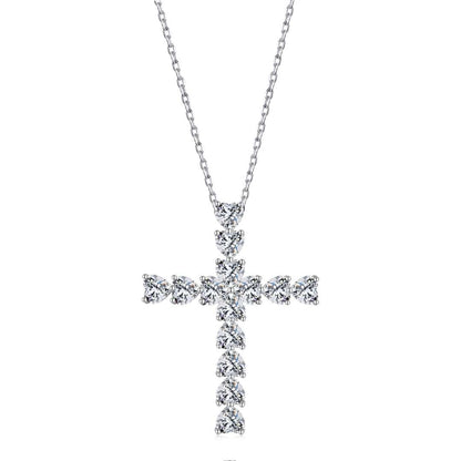 [Perla Lux]Radiant Cross Shape Necklace