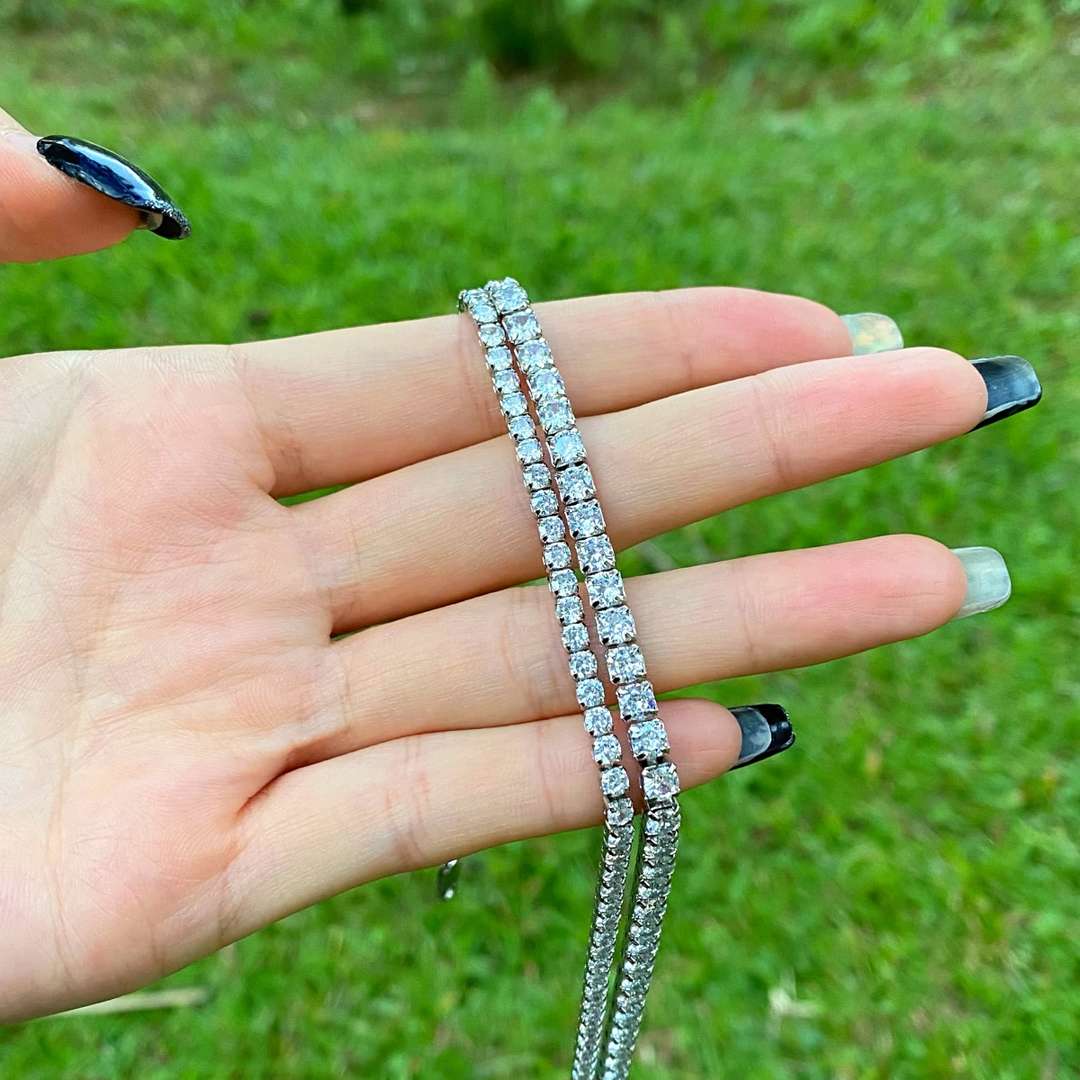 [Perla Lux]Elegant Tennis Chain Necklace