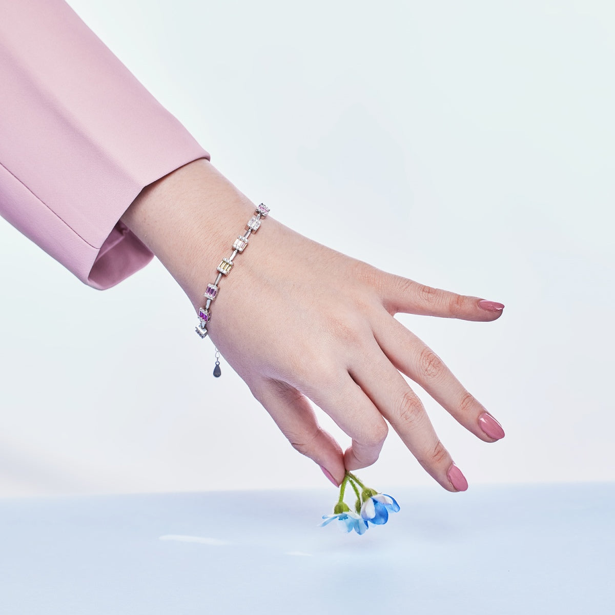 [Perla Lux]Dainty Charming Emerald Cut Daily Bracelet