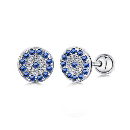 [Perla Lux]Devil's Eye Ear Bone Nail Earrings