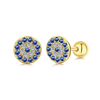 [Perla Lux]Devil's Eye Ear Bone Nail Earrings