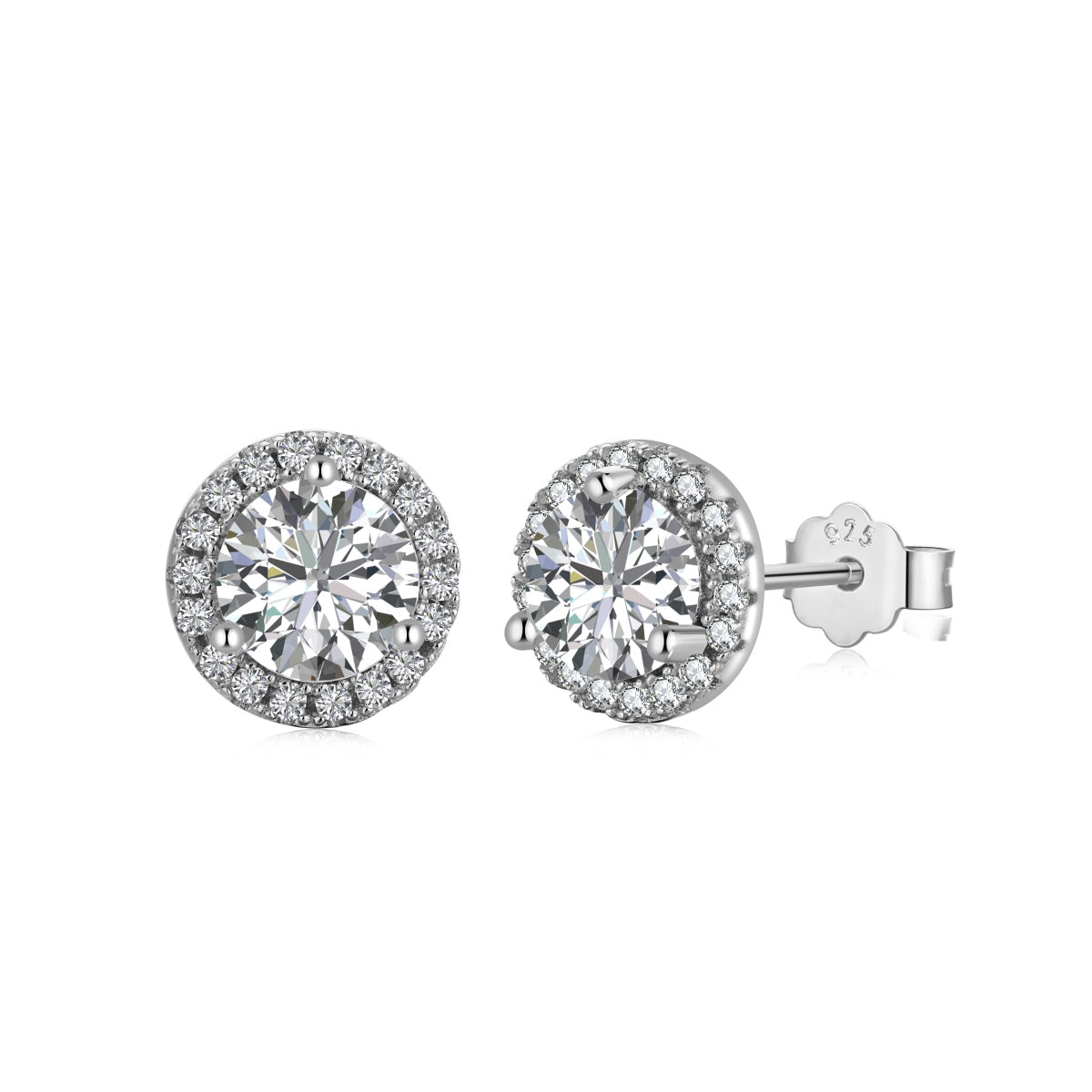 [Perla Lux]Classic Princess Round Shape Earrings