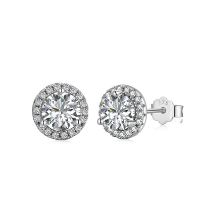 [Perla Lux]Classic Princess Round Shape Earrings