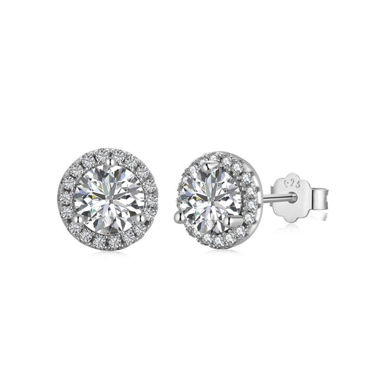 [Perla Lux]Classic Princess Round Shape Earrings