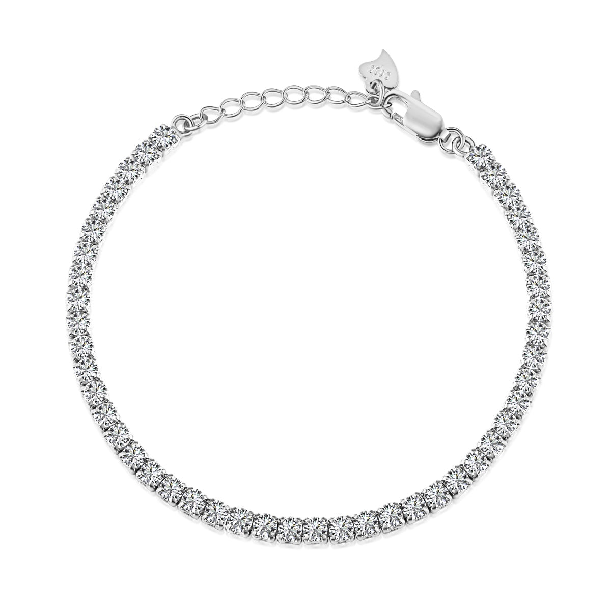 [Perla Lux]Sparkling Round Cut Daily Bracelet