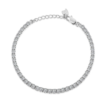 [Perla Lux]Sparkling Round Cut Daily Bracelet