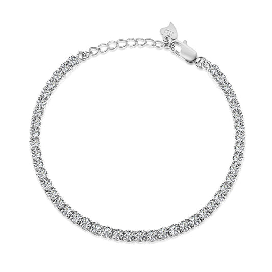 [Perla Lux]Sparkling Round Cut Daily Bracelet