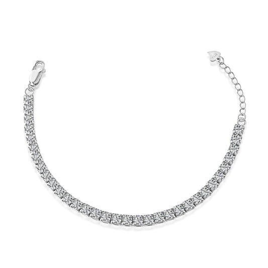 [Perla Lux]Sparkling Radiant Princess Cut Tennis Bracelet