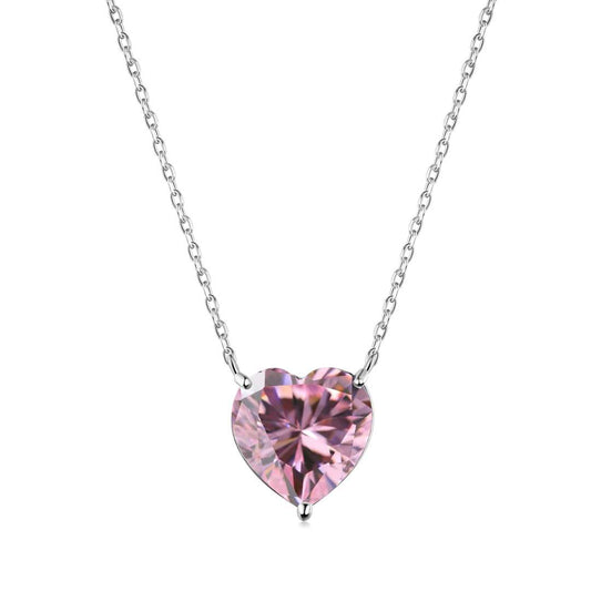 [Perla Lux]6.0 carat Radiant Heart Shape Necklace