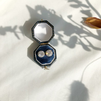 [Perla Lux]Classic Princess Round Shape Earrings