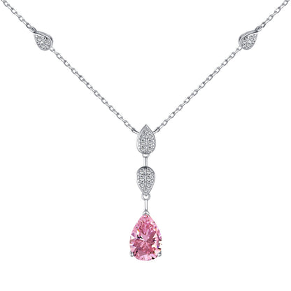 [Perla Lux]Dazzling Pear Cut Necklace