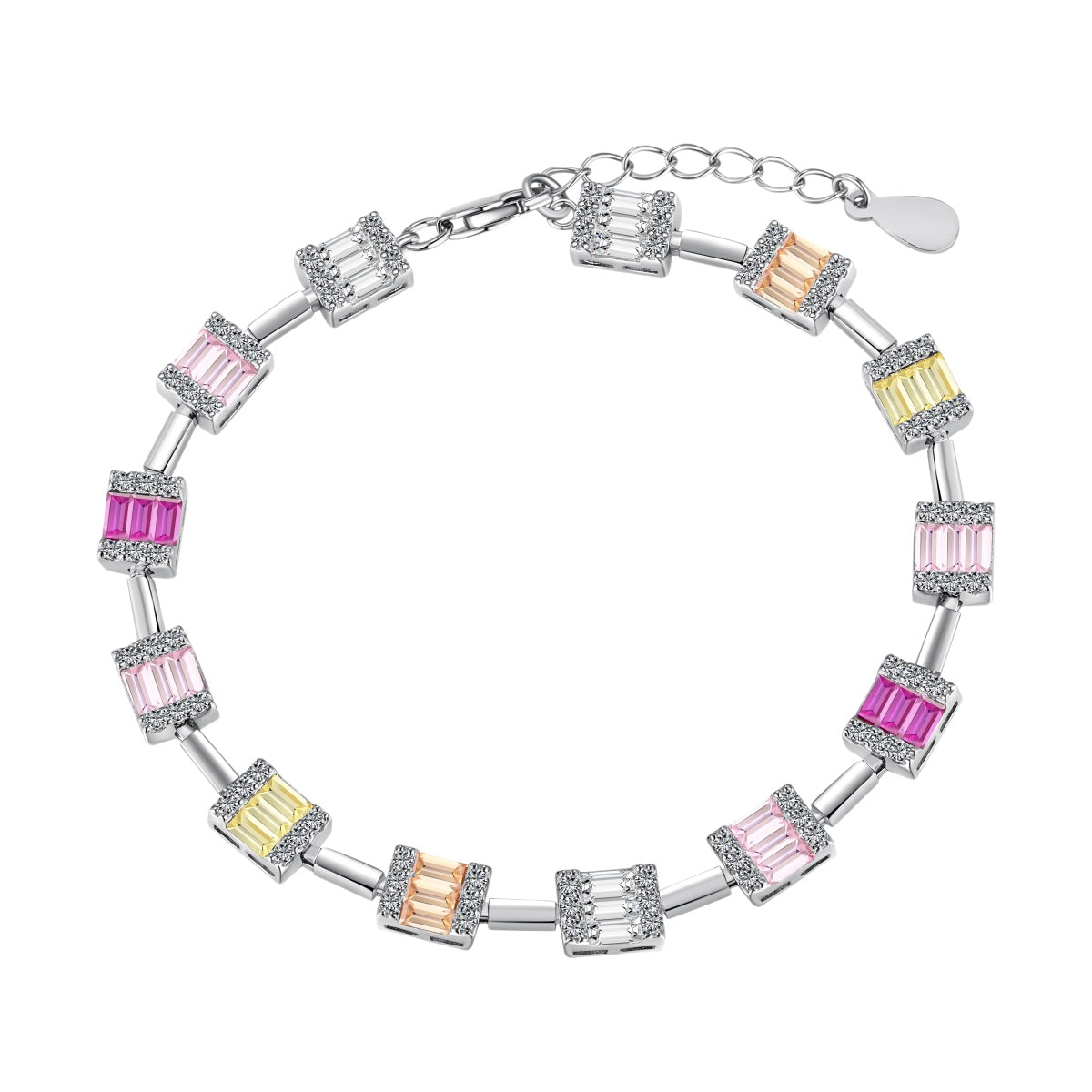 [Perla Lux]Dainty Charming Emerald Cut Daily Bracelet
