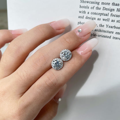 [Perla Lux]Classic Princess Round Shape Earrings