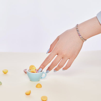 [Perla Lux]Dazzling Unique Multi Shape Daily Bracelet