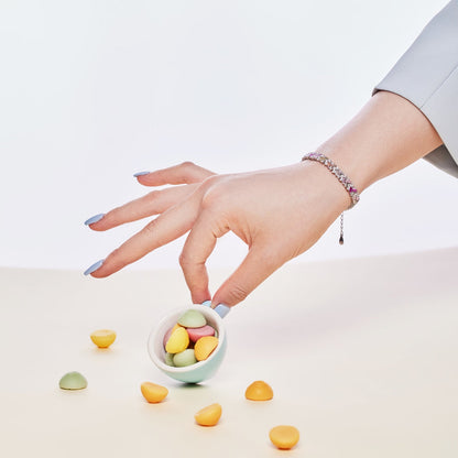 [Perla Lux]Dazzling Unique Multi Shape Daily Bracelet