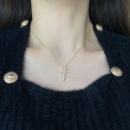 [Perla Lux]Unique Cross Shape Necklace