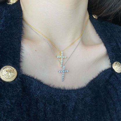 [Perla Lux]Unique Cross Shape Necklace