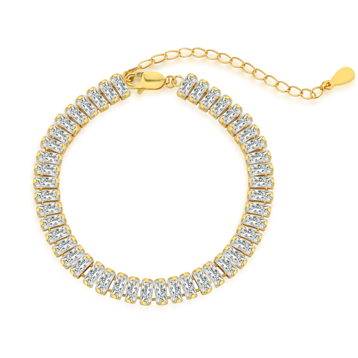 [Perla Lux]Exquisite Emerald Cut Daily Bracelet