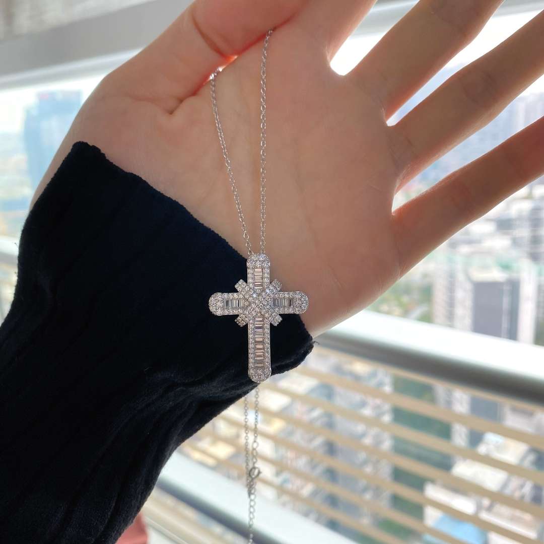 [Perla Lux]Gypsophila With Dimonds Necklace