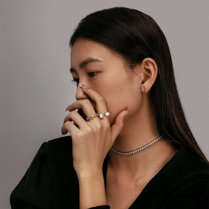 [Perla Lux]Elegant Tennis Chain Necklace