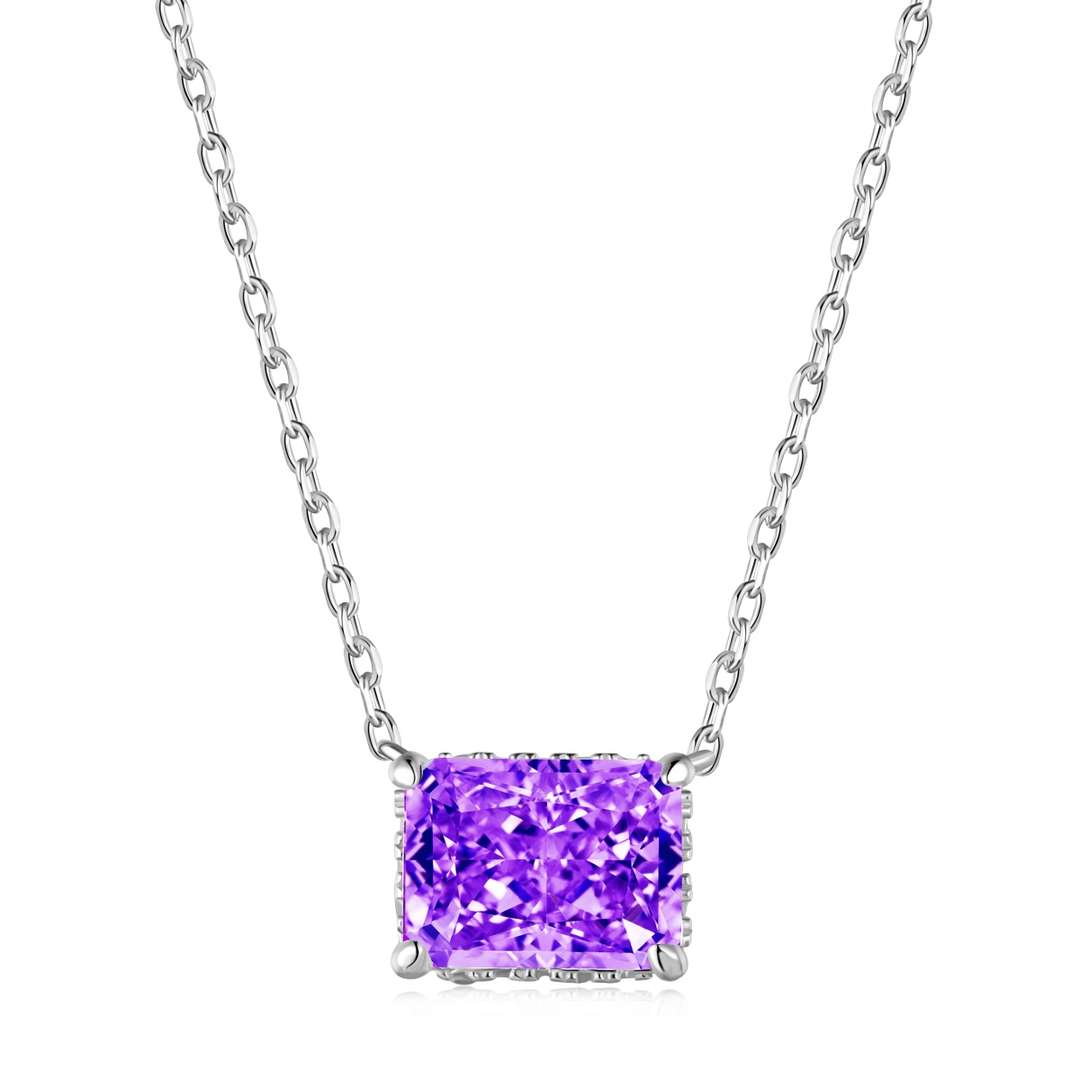 [Perla Lux]Luxurious Square Shape Colorful Necalack