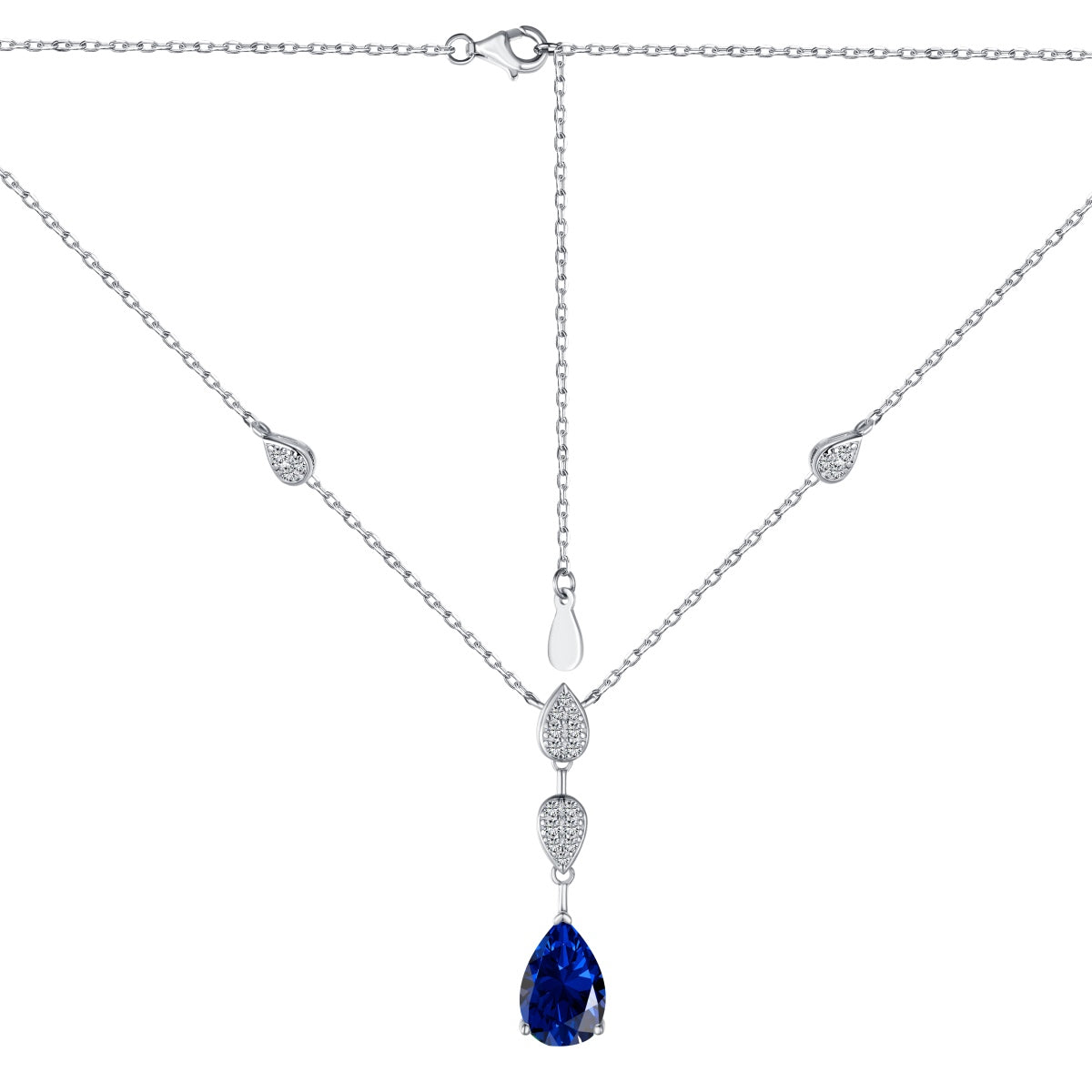 [Perla Lux]Dazzling Pear Cut Necklace