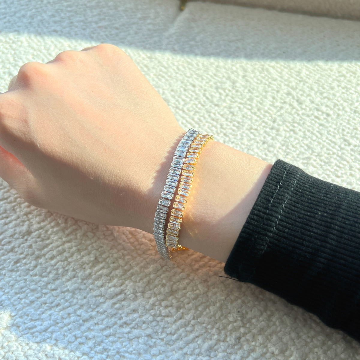 [Perla Lux]Exquisite Emerald Cut Daily Bracelet