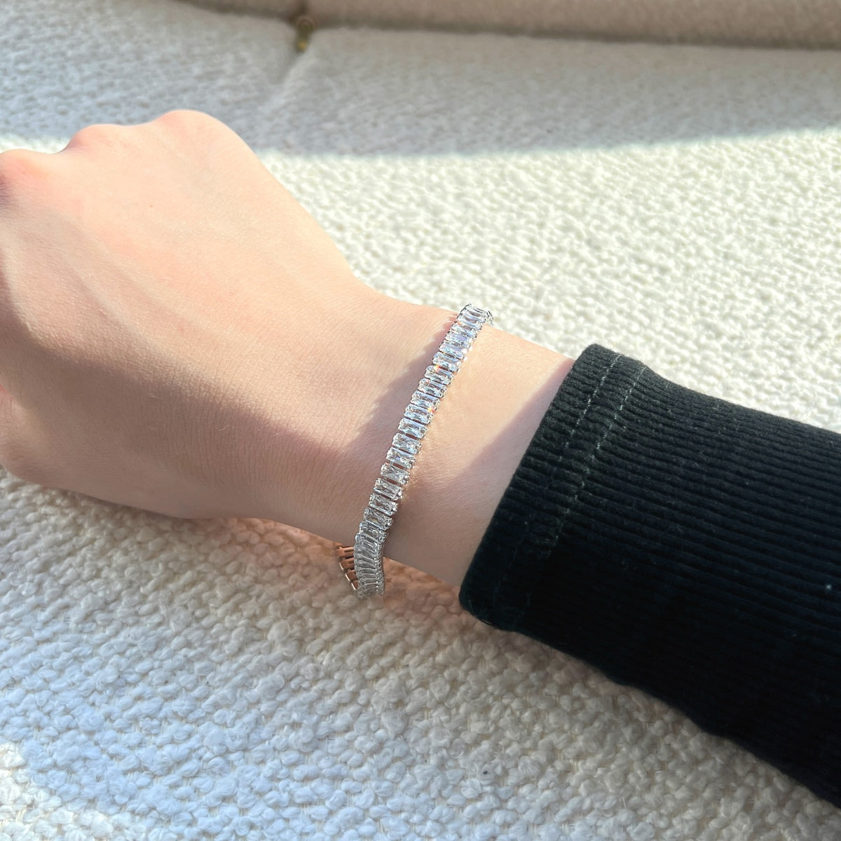 [Perla Lux]Exquisite Emerald Cut Daily Bracelet