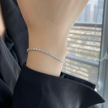 [Perla Lux]Elegant Emerald Cut Daily Bracelet