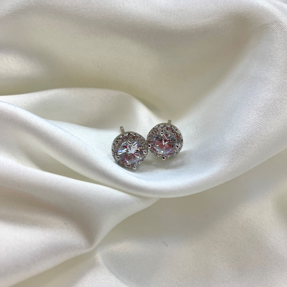 [Perla Lux]Classic Princess Round Shape Earrings