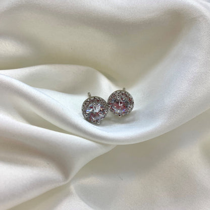 [Perla Lux]Classic Princess Round Shape Earrings