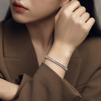 [Perla Lux]Exquisite Emerald Cut Daily Bracelet