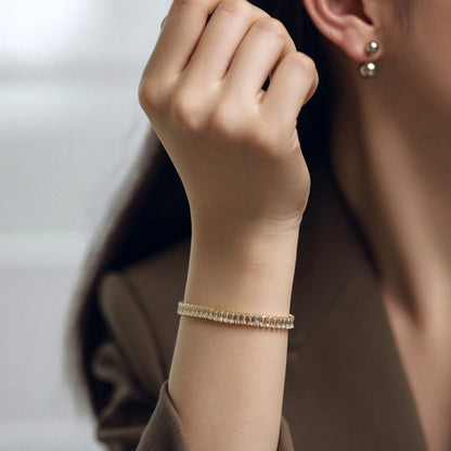 [Perla Lux]Exquisite Emerald Cut Daily Bracelet