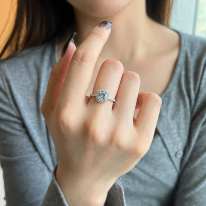[Perla Lux]Dazzling Resplendent Round Cut Wedding Ring