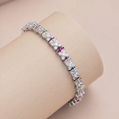 [Perla Lux]Unique Colorful Flower Shape Daily Bracelet