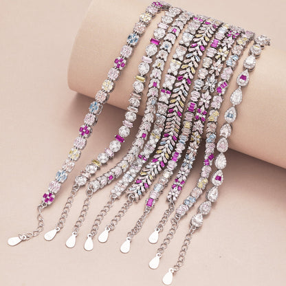 [Perla Lux]Unique Colorful Flower Shape Daily Bracelet