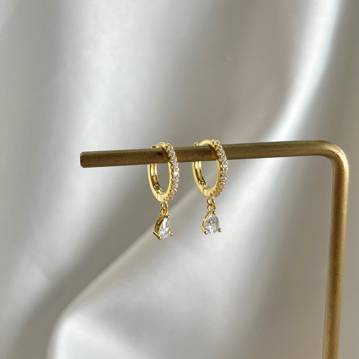 [Perla Lux]Luxurious Geometric Drop Earrings