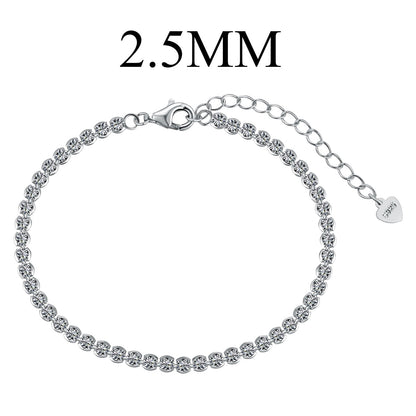 [Perla Lux]Dazzling Sparkling Round Cut Daily Bracelet