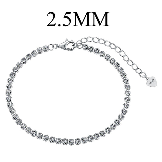 [Perla Lux]Dazzling Sparkling Round Cut Daily Bracelet