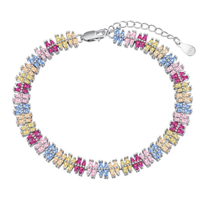[Perla Lux]Sparkling Exquisite Multi Cut Party Bracelet