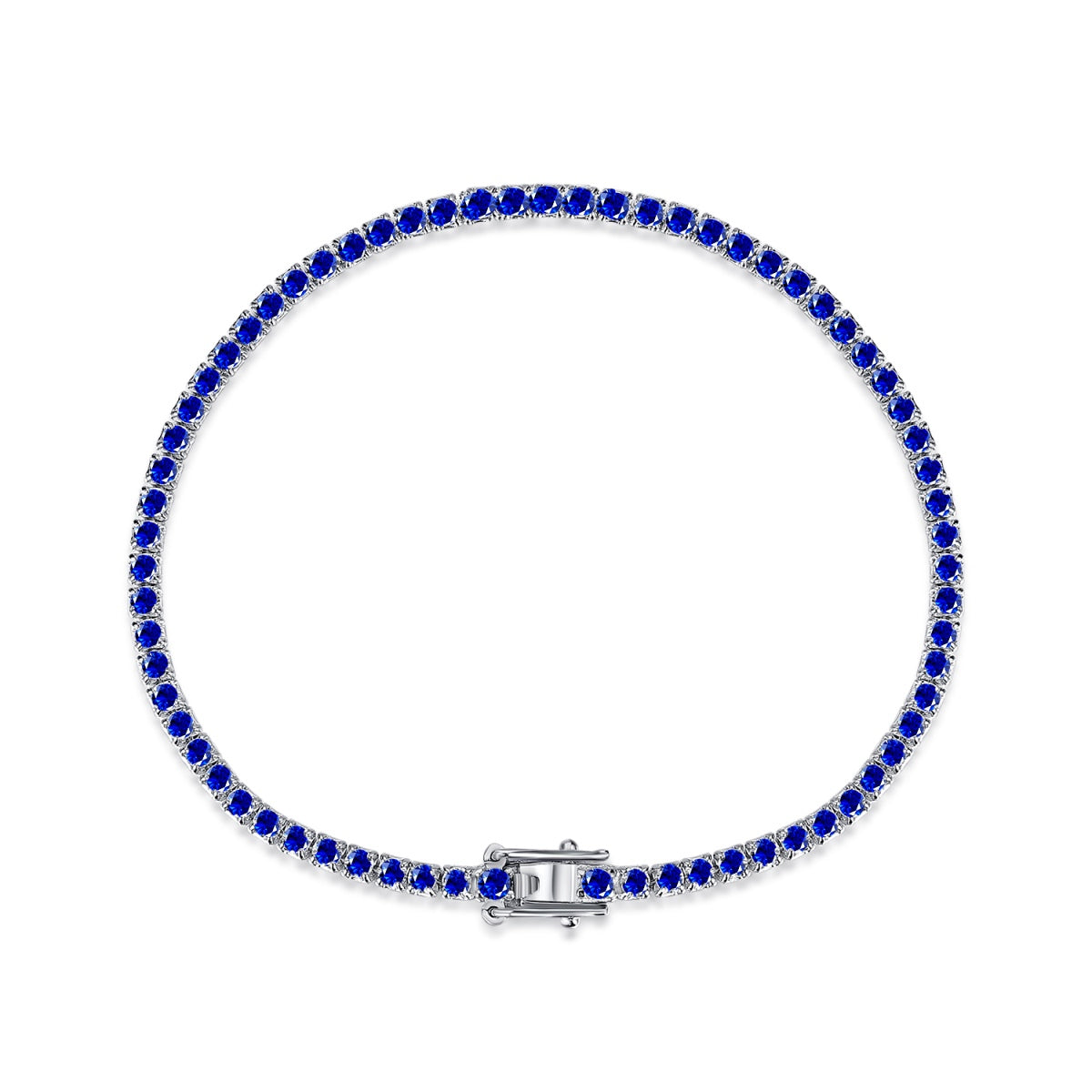 [Perla Lux]Dazzling Colorful Round Cut Daily Bracelet