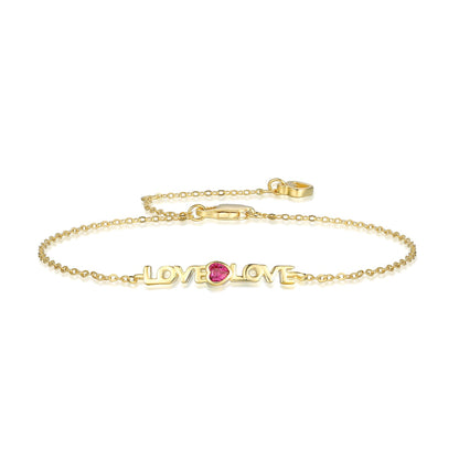 [Perla Lux]Romantic Heart Shape Lover Bracelet