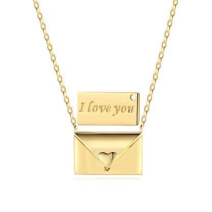 [Perla Lux]Envelope Heart Shape Mother's Day Necklace
